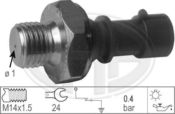 ERA 330365 - Sensore, Pressione olio www.autoricambi360.it
