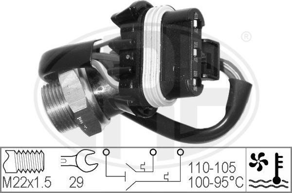 ERA 330304 - Termocontatto, Ventola radiatore www.autoricambi360.it