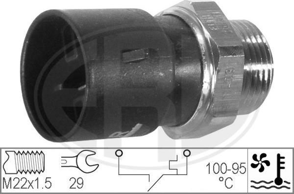 ERA 330298 - Termocontatto, Ventola radiatore www.autoricambi360.it