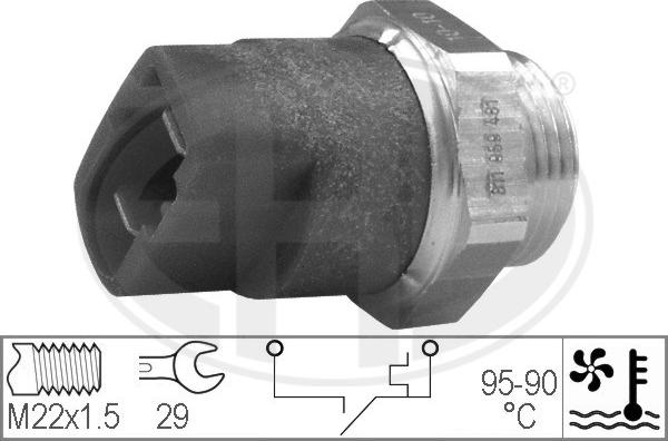 ERA 330297 - Termocontatto, Ventola radiatore www.autoricambi360.it