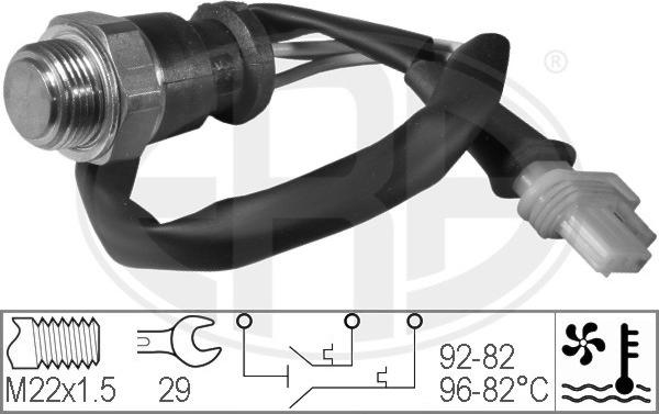 ERA 330209 - Termocontatto, Ventola radiatore www.autoricambi360.it