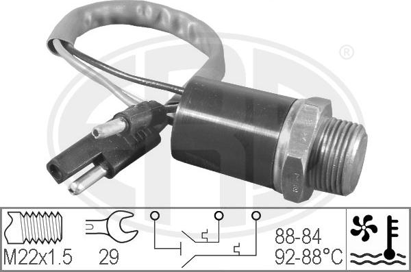 ERA 330201 - Termocontatto, Ventola radiatore www.autoricambi360.it