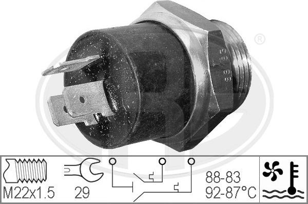 ERA 330203 - Termocontatto, Ventola radiatore www.autoricambi360.it