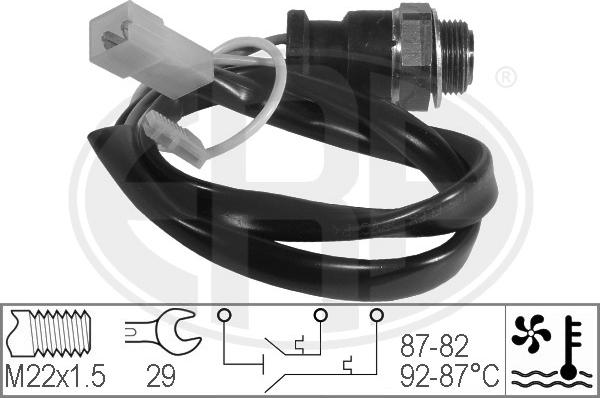 ERA 330202 - Termocontatto, Ventola radiatore www.autoricambi360.it