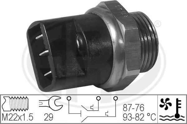 ERA 330212 - Termocontatto, Ventola radiatore www.autoricambi360.it