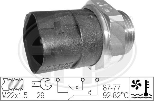 ERA 330283 - Termocontatto, Ventola radiatore www.autoricambi360.it