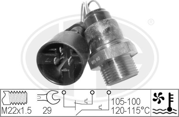 ERA 330225 - Termocontatto, Ventola radiatore www.autoricambi360.it