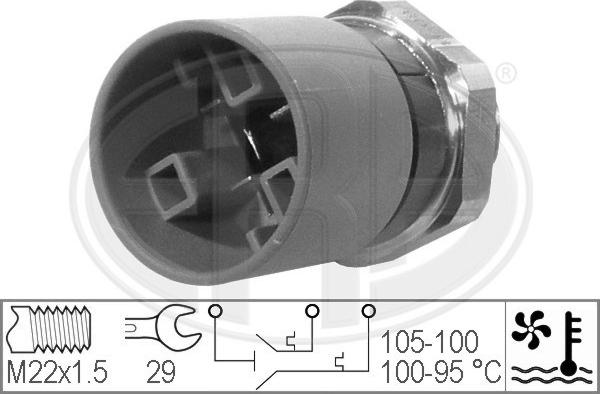 ERA 330226 - Termocontatto, Ventola radiatore www.autoricambi360.it