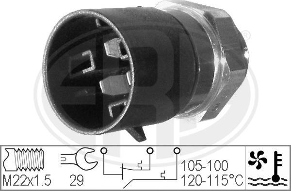 ERA 330220 - Termocontatto, Ventola radiatore www.autoricambi360.it