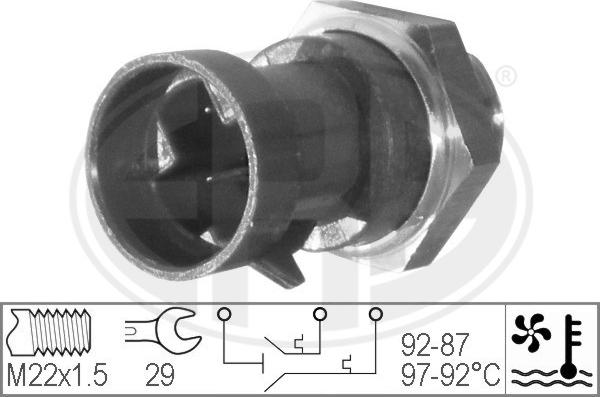 ERA 330228 - Termocontatto, Ventola radiatore www.autoricambi360.it