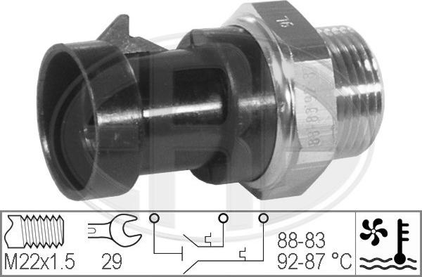 ERA 330279 - Termocontatto, Ventola radiatore www.autoricambi360.it