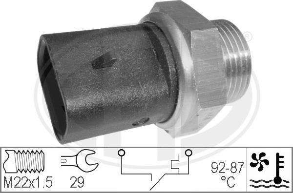 ERA 330273 - Termocontatto, Ventola radiatore www.autoricambi360.it