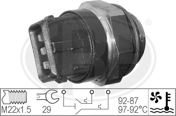 ERA 330272 - Termocontatto, Ventola radiatore www.autoricambi360.it