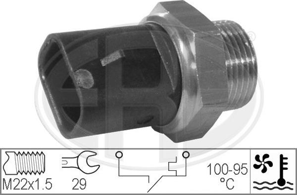 ERA 330277 - Termocontatto, Ventola radiatore www.autoricambi360.it
