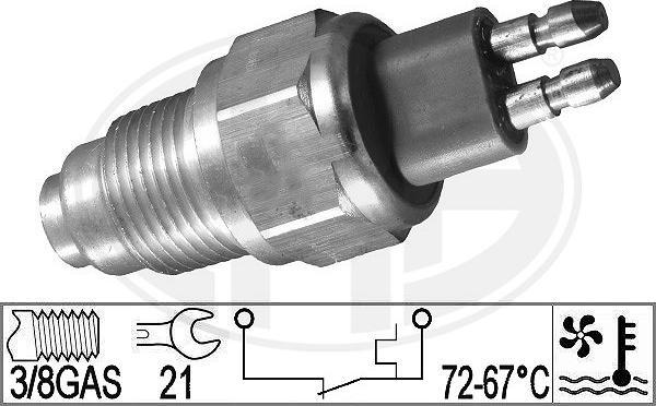 ERA 331041 - Termocontatto, Ventola radiatore www.autoricambi360.it