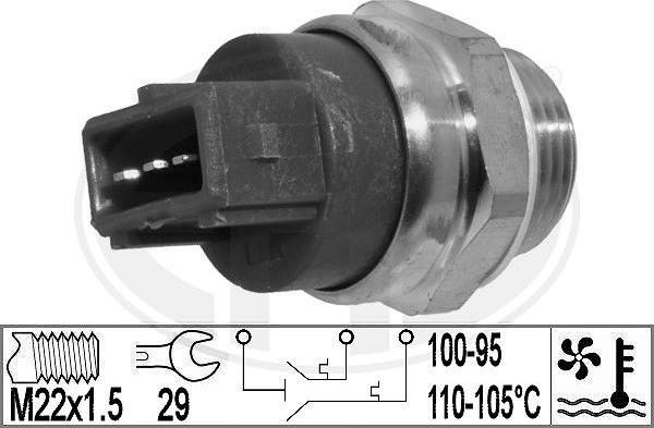 ERA 331020 - Termocontatto, Ventola radiatore www.autoricambi360.it