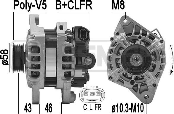 ERA 209491 - Alternatore www.autoricambi360.it