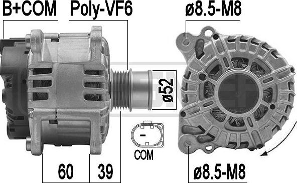 ERA 209492 - Alternatore www.autoricambi360.it