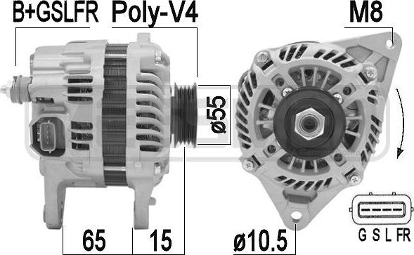 ERA 209444A - Alternatore www.autoricambi360.it