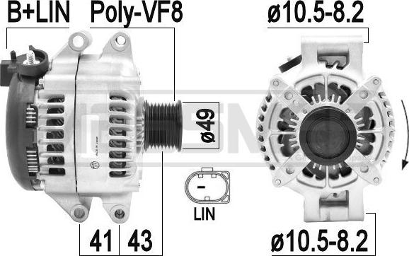 ERA 209454 - Alternatore www.autoricambi360.it