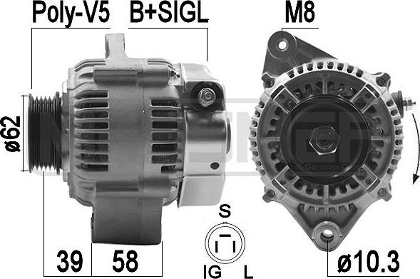 ERA 209485A - Alternatore www.autoricambi360.it