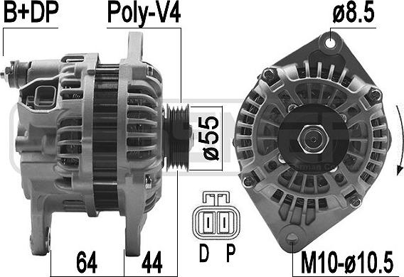 ERA 209487A - Alternatore www.autoricambi360.it