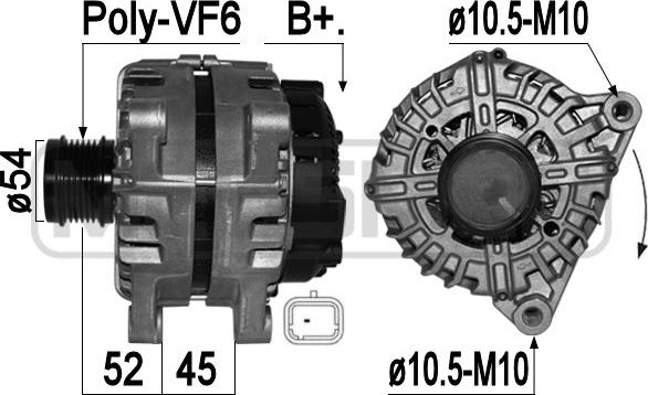 ERA 209433 - Alternatore www.autoricambi360.it