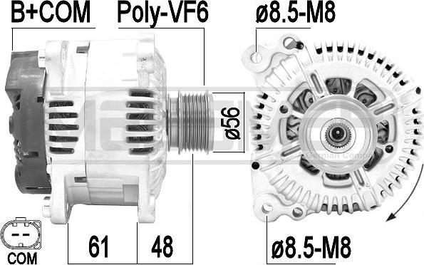 ERA 209423A - Alternatore www.autoricambi360.it