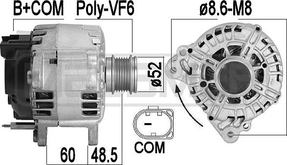 ERA 209595 - Alternatore www.autoricambi360.it