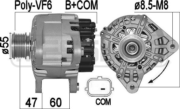 ERA 209545A - Alternatore www.autoricambi360.it