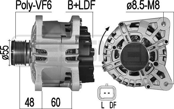 ERA 209546A - Alternatore www.autoricambi360.it