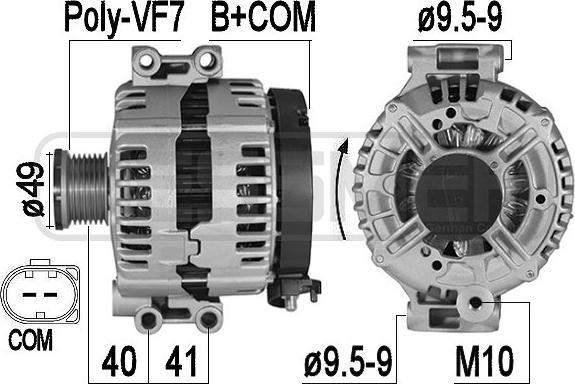 ERA 209557A - Alternatore www.autoricambi360.it