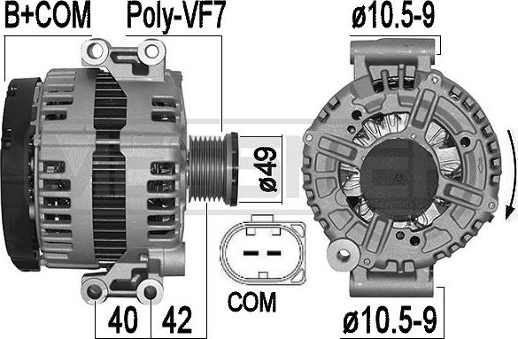 ERA 209560A - Alternatore www.autoricambi360.it