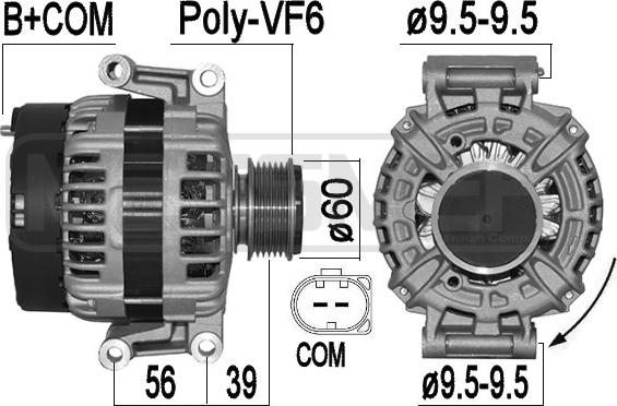 ERA 209568A - Alternatore www.autoricambi360.it