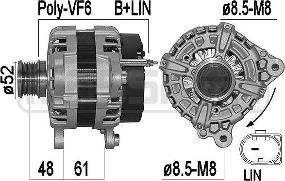 ERA 209562A - Alternatore www.autoricambi360.it