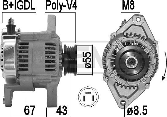 ERA 209508A - Alternatore www.autoricambi360.it