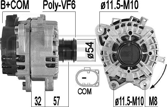 ERA 209589 - Alternatore www.autoricambi360.it