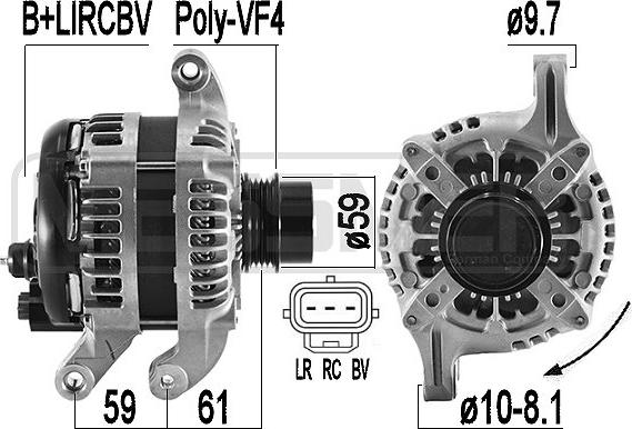 ERA 209587 - Alternatore www.autoricambi360.it