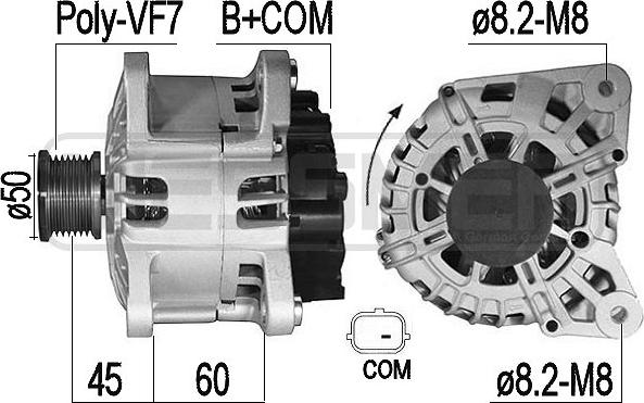 ERA 209524A - Alternatore www.autoricambi360.it