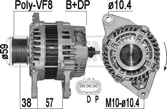 ERA 209525A - Alternatore www.autoricambi360.it