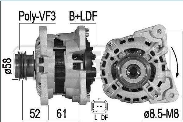 ERA 209522A - Alternatore www.autoricambi360.it