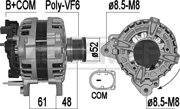 ERA 209571A - Alternatore www.autoricambi360.it