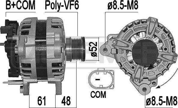 ERA 209571 - Alternatore www.autoricambi360.it