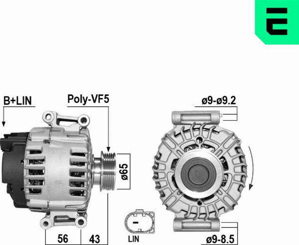 ERA 209695A - Alternatore www.autoricambi360.it