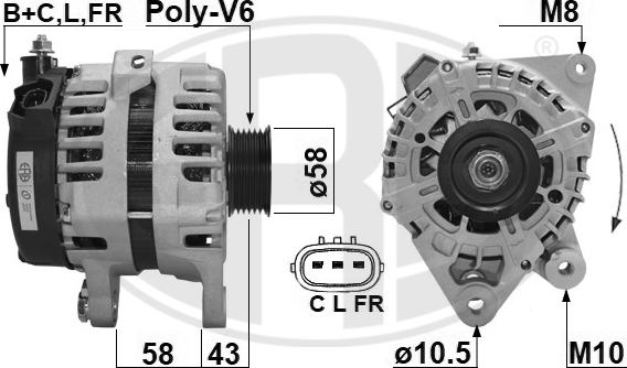 ERA 209641A - Alternatore www.autoricambi360.it
