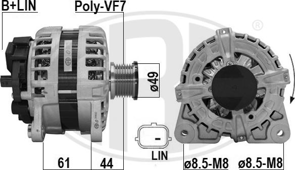 ERA 209643A - Alternatore www.autoricambi360.it