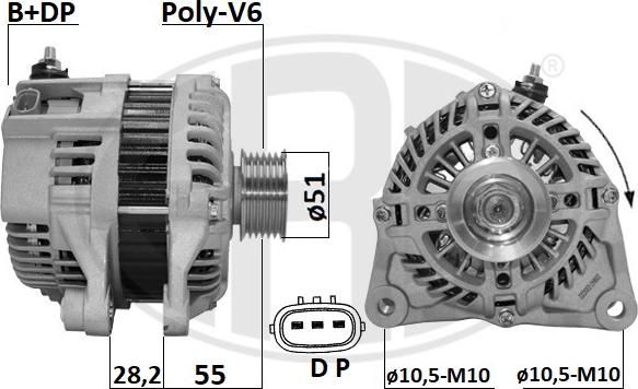 ERA 209647A - Alternatore www.autoricambi360.it