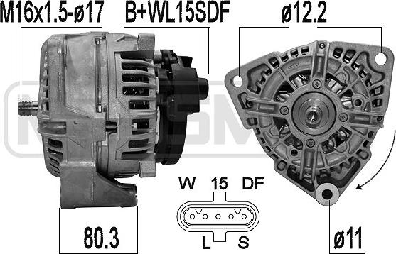 ERA 209609 - Alternatore www.autoricambi360.it
