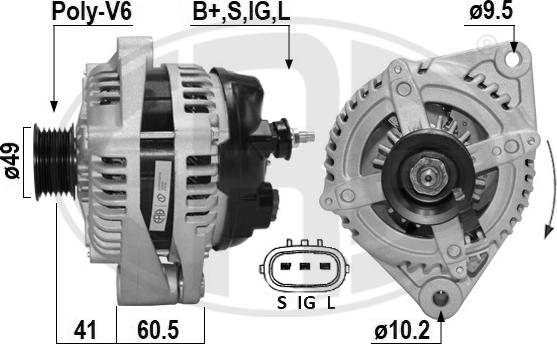 ERA 209681A - Alternatore www.autoricambi360.it