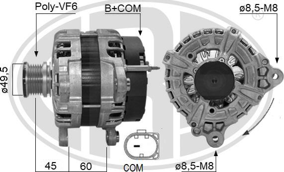 ERA 209635 - Alternatore www.autoricambi360.it